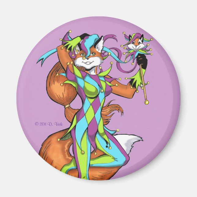 Íman Magnet de éster roxo (Frente)