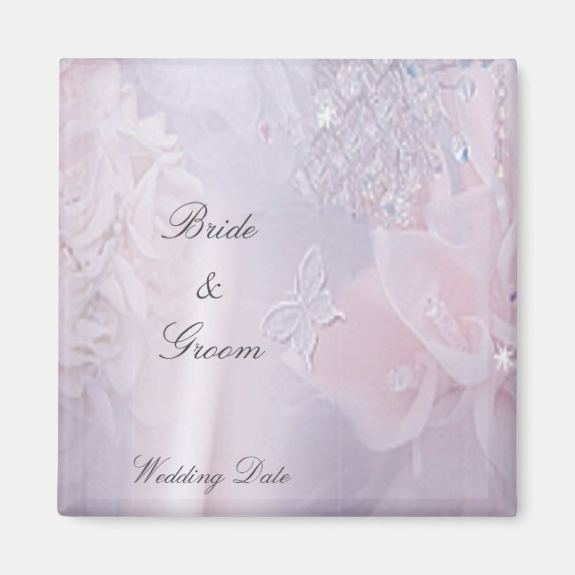 Íman Magnet de Favor de Casamento Suave (Frente)