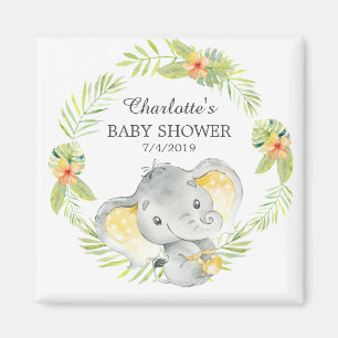 Íman Magnet De Favor Do Chá de fraldas De Elefante Sel