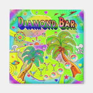 Íman Magnet de Foco da Mente do Bar Diamond