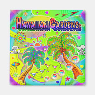 Íman Magnet de Foco dos Jardins Havaianos