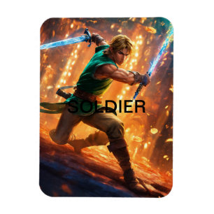 Íman Magnet de Fotografia do Soldier Personalizado: Fle