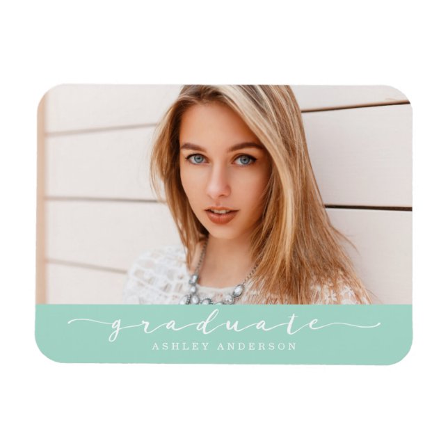 Íman Magnet de Fotografia para Graduação Clássica de Ca (Horizontal)