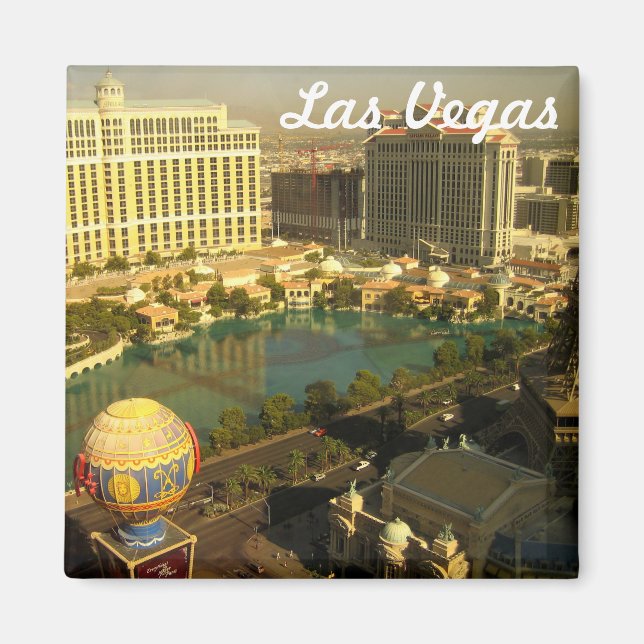 Íman Magnet de Fotografias Boulevard de Las Vegas (Frente)