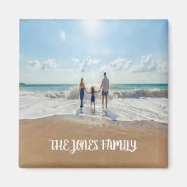 Íman Magnet de Fotografias da Família Personalizada