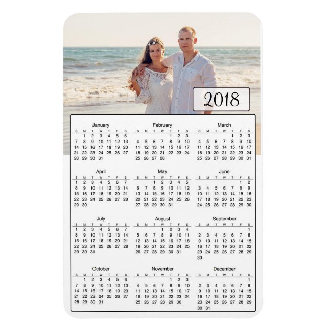 Íman Magnet de Fotografias do Casal Personalizado do Ca (Vertical)