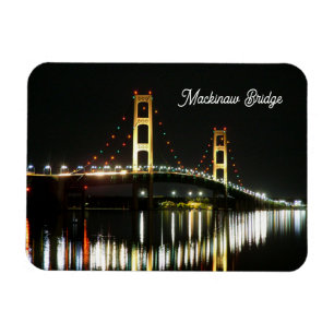 Íman Magnet de Fotografias Flexível da Ponte Mackinaw