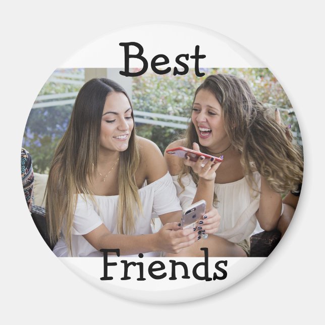 Íman Magnet de Fotografias Personalizado dos Melhores A (Frente)