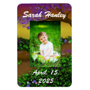 Íman Magnet de Fotografias Personalizável, Floresta Mág