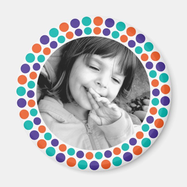 Íman Magnet de fotos de feriado Feliz e Bright 2010 (Frente)