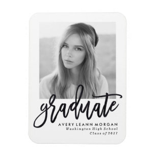 Íman Magnet De Fotos Para Graduação Moderna De Luxo