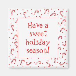 Íman Magnet de gelador de férias Candy Cane