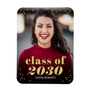Íman Magnet de Graduação de COR EDITÁVEL de Classe Pend