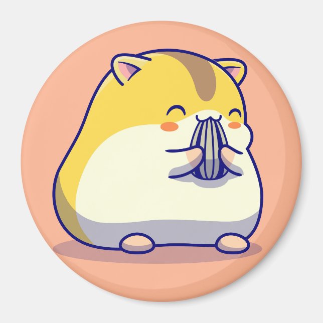 Íman Magnet de Hamster Cortado (Frente)