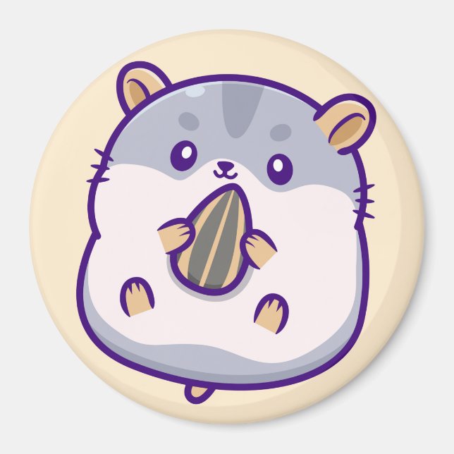 Íman Magnet de Hamster Cortado (Frente)