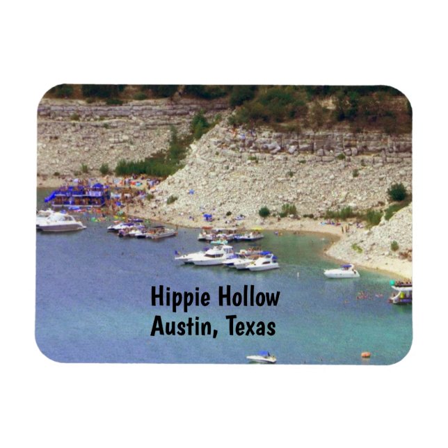 Íman Magnet de Hippie Hollow, Austin Texas (Horizontal)