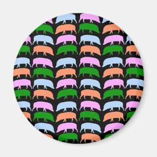 Íman Magnet de Hogs multicolorido