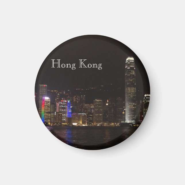 Íman Magnet de Hong Kong Victoria Harbor (Frente)