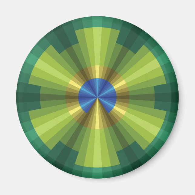 Íman Magnet de Illusão de Peacock (Frente)