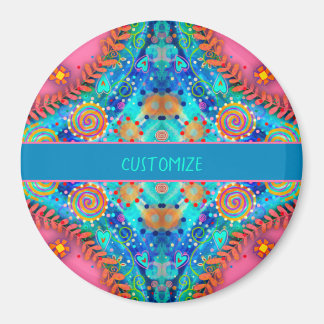 Íman Magnet de Inspirividade Personalizada Abstrato cor