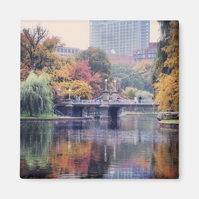 Íman Magnet de Jardins Públicos de Boston (Frente)