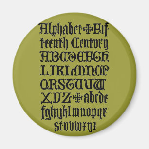 Íman Magnet de Letras Gótico