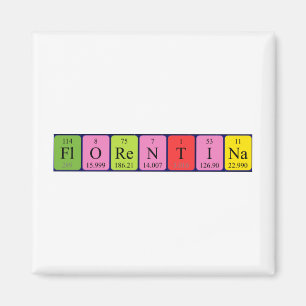 Íman Magnet de mesa periódica da Florentina