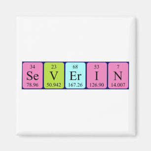 Íman Magnet de mesa periódica de Severin