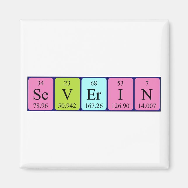 Íman Magnet de mesa periódica de Severin (Frente)