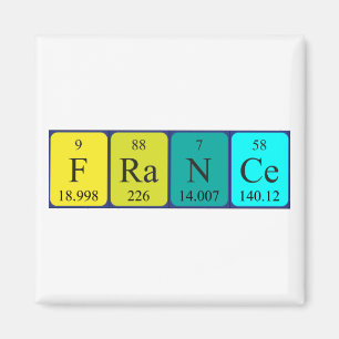 Íman Magnet de mesa periódica França