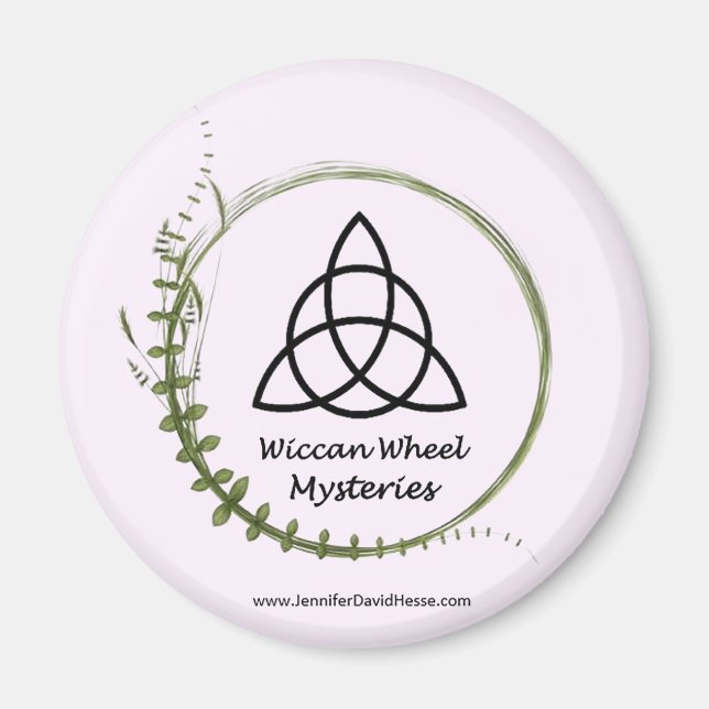 Íman Magnet de Mistérios de Rodas do Wiccan (Frente)