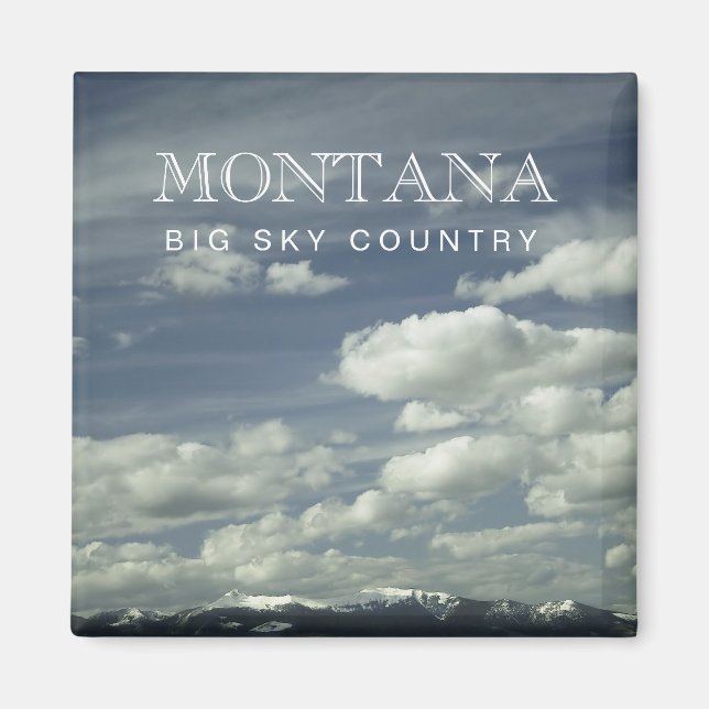 Íman Magnet de Montana Big Sky Country (Frente)