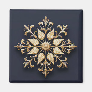 Íman Magnet de Natal Decorativo Dourado