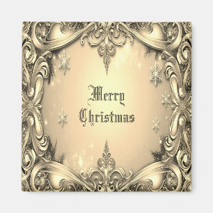Íman Magnet de Natal Decorativo Dourado