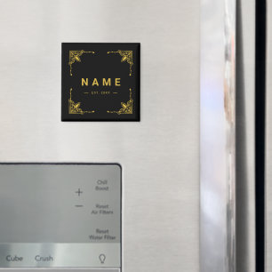 Íman Magnet de nome personalizado elegante para casa ou