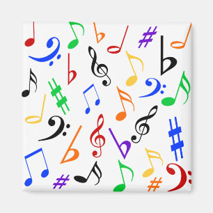 Íman Magnet de Notas Musicais - Multiplicado