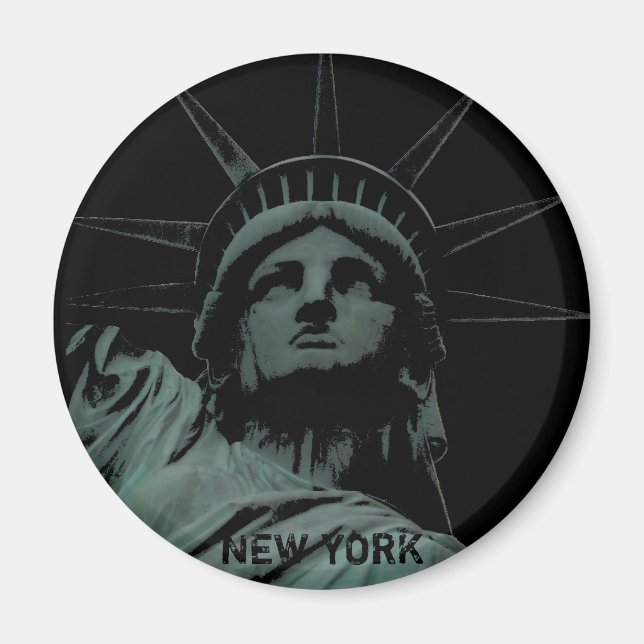 Íman Magnet de Nova York Imã de geladeira NY Souvenir (Frente)