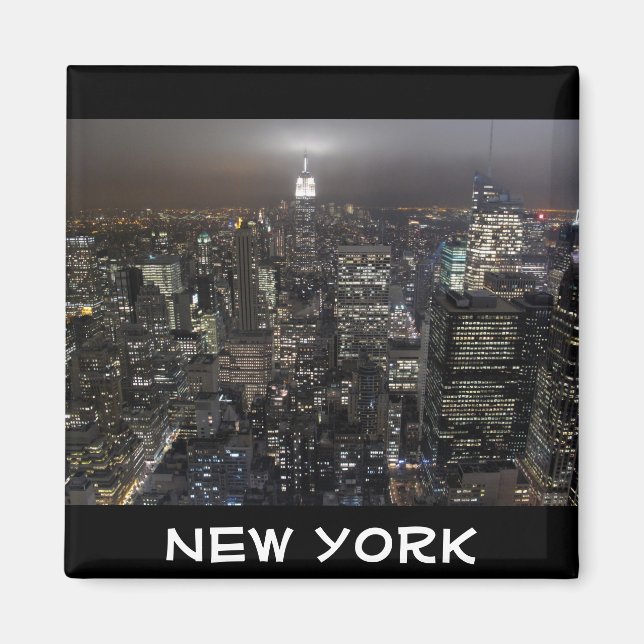 Íman Magnet de Nova York Imã de geladeira NY Souvenir (Frente)