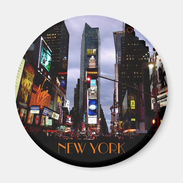 Íman Magnet de Nova York Imã de geladeira NY Souvenir (Frente)