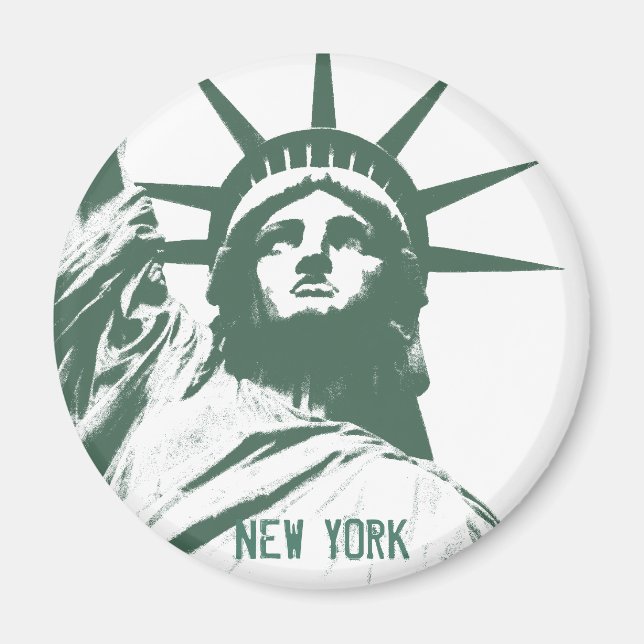 Íman Magnet de Nova York Imã de geladeira NY Souvenir (Frente)