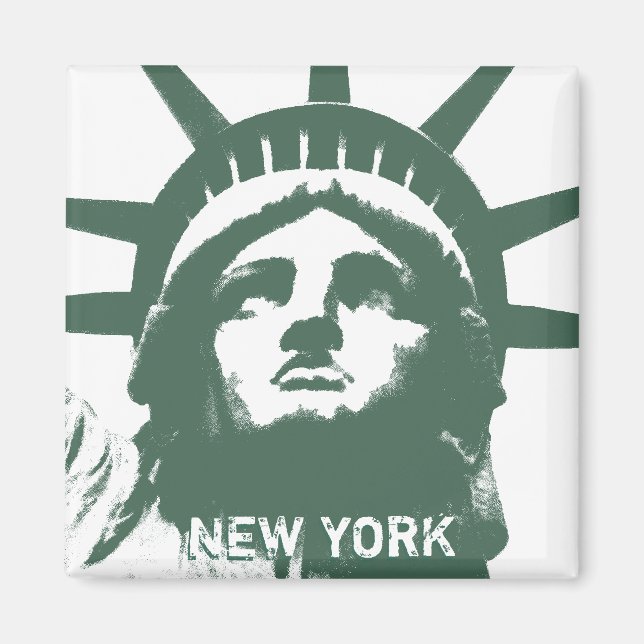 Íman Magnet de Nova York Imã de geladeira NY Souvenir (Frente)