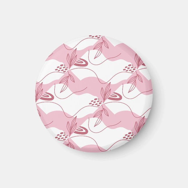 Íman Magnet de padrão minimalista (Frente)