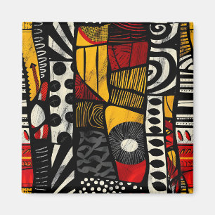 Íman Magnet de Padrão Tribal Africano