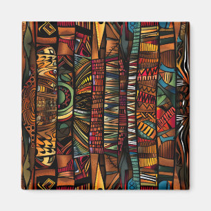 Íman Magnet de Padrão Tribal Africano