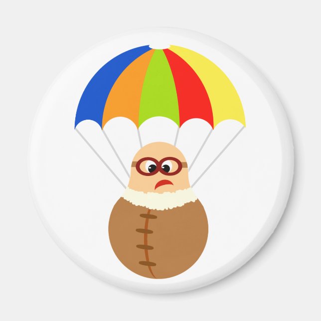 Íman Magnet de Paraquedas Engraçado (Frente)