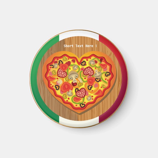 Íman Magnet De Pizza Italiana (Frente)