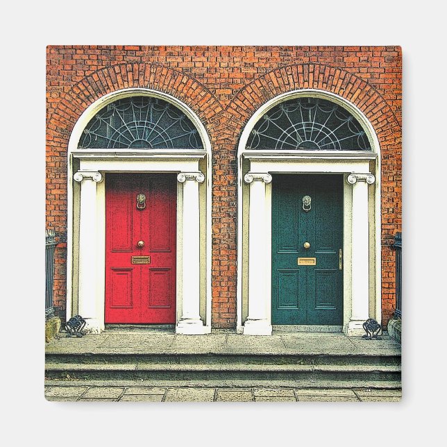 Íman Magnet de Portas Georgianas (Frente)