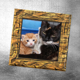 Íman Magnet De Quadro De Fotografias Com Faixa De Tigre