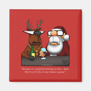 Íman Magnet de Refrigerador de Humor de Natal