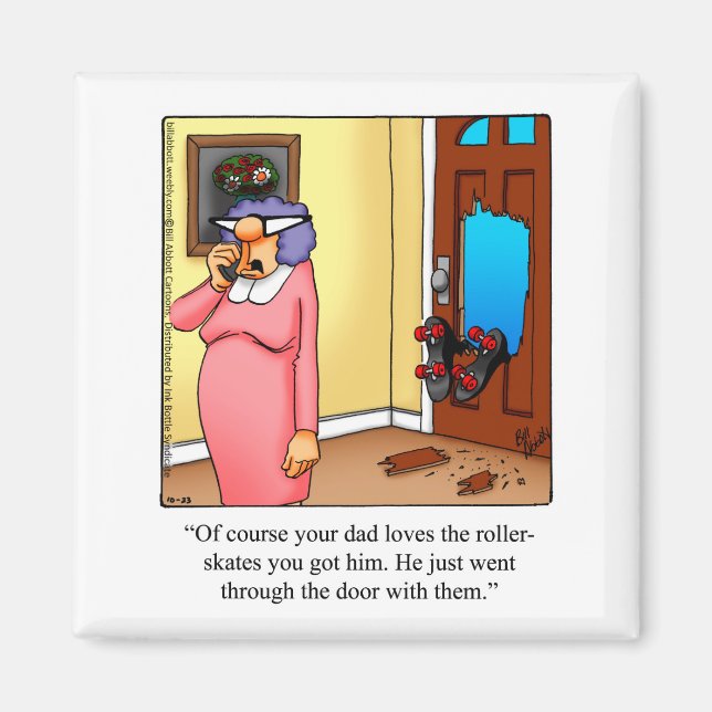 Íman Magnet de Refrigerador de Humor de Parêntesis (Frente)